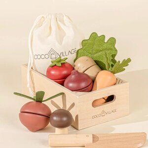 Wooden Vegetables Playset